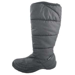 Adidas Libria Amber Women's Black Round Toe Slip On Puffer Winter Snow Boots 6